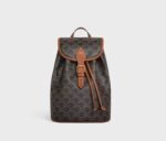 CELINE MEDIUM BACKPACK FOLCO in Triomphe Canvas and calfskin