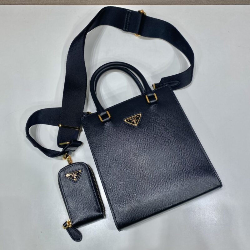 Prada Saffian Tote1BA333-17*19*6CM - Image 2