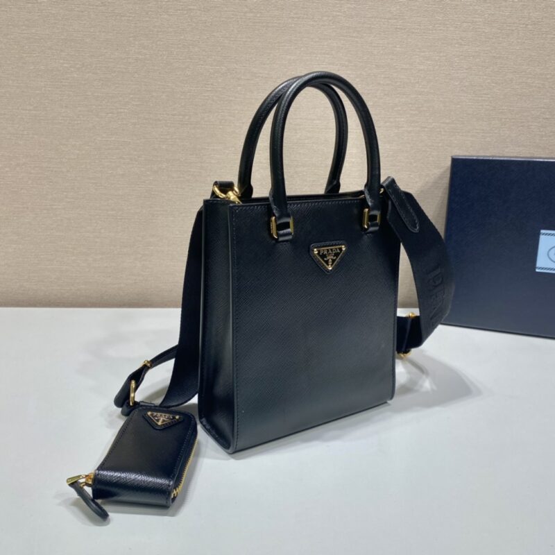 Prada Saffian Tote1BA333-17*19*6CM - Image 4