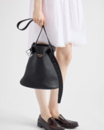 PRADA Calfskin Bucket Bag - Image 4