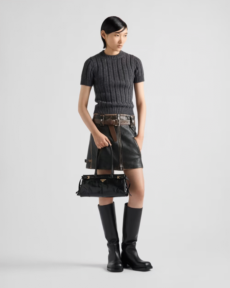 PRADA BONNIE MEDIUM LEATHER HANDBAG - Image 2