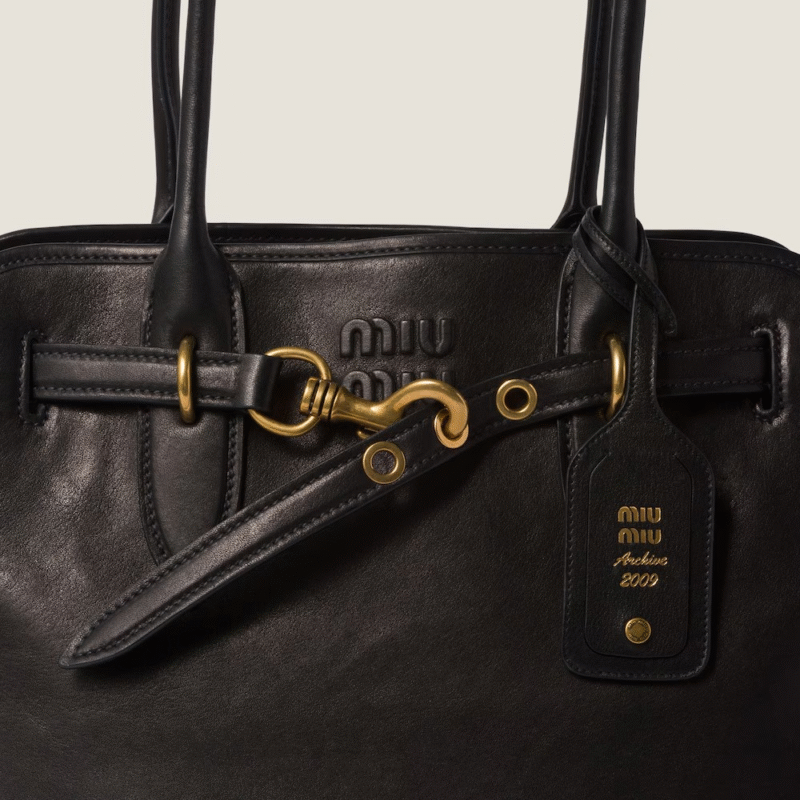 MIU MIU AVENTURE NAPPA LEATHER BAG - Image 5