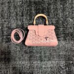 Goyard Coated Canvas and Leather Saigon Top Handle Bag-11.5x7x14.5CM