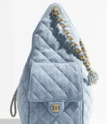 CHANEL 25 Denim Small Handbag - Image 3