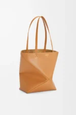 LOEWE Medium Puzzle Fold tote in shiny calfskin - Image 2