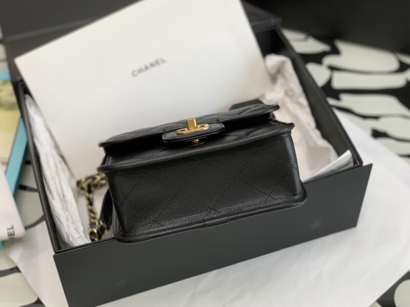 Ch@nel Flap Bag-17*20.5*6CM - Image 5