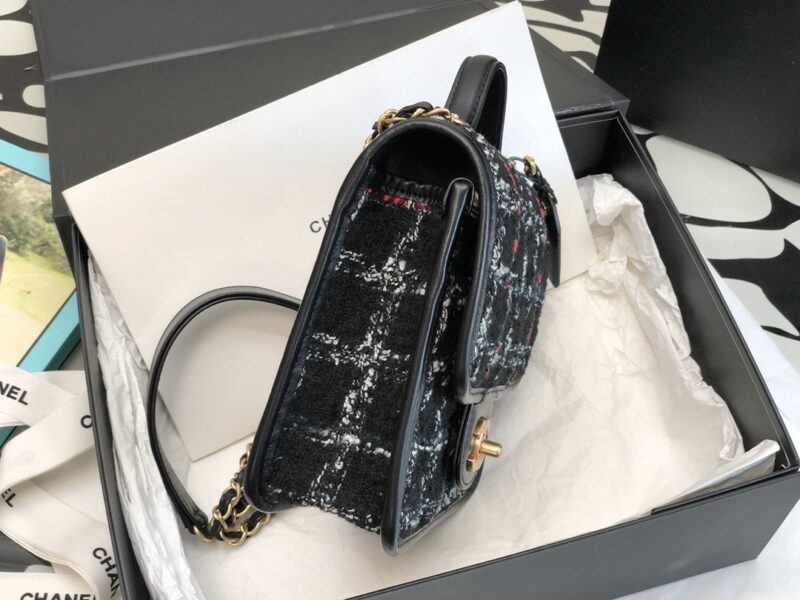 Ch@nel Flap Bag-17*20.5*6CM - Image 7