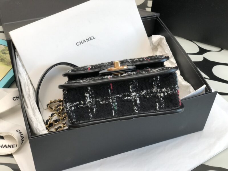 Ch@nel Flap Bag-17*20.5*6CM - Image 8