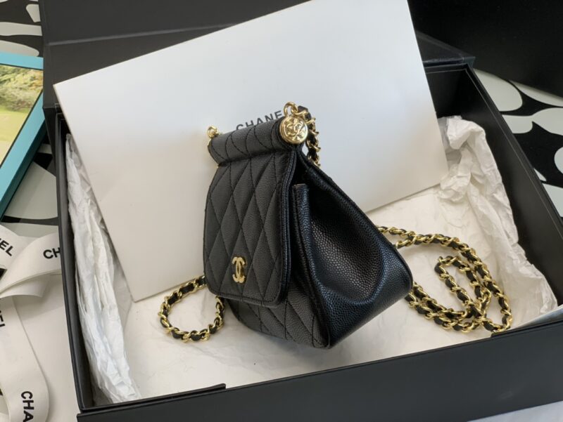 Ch@nel Flap Bag-12.5*14*6CM - Image 5