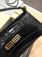 Balenciag XX Flap Bag Crocodile Embossed-27*4.8*15.5CM - Image 3