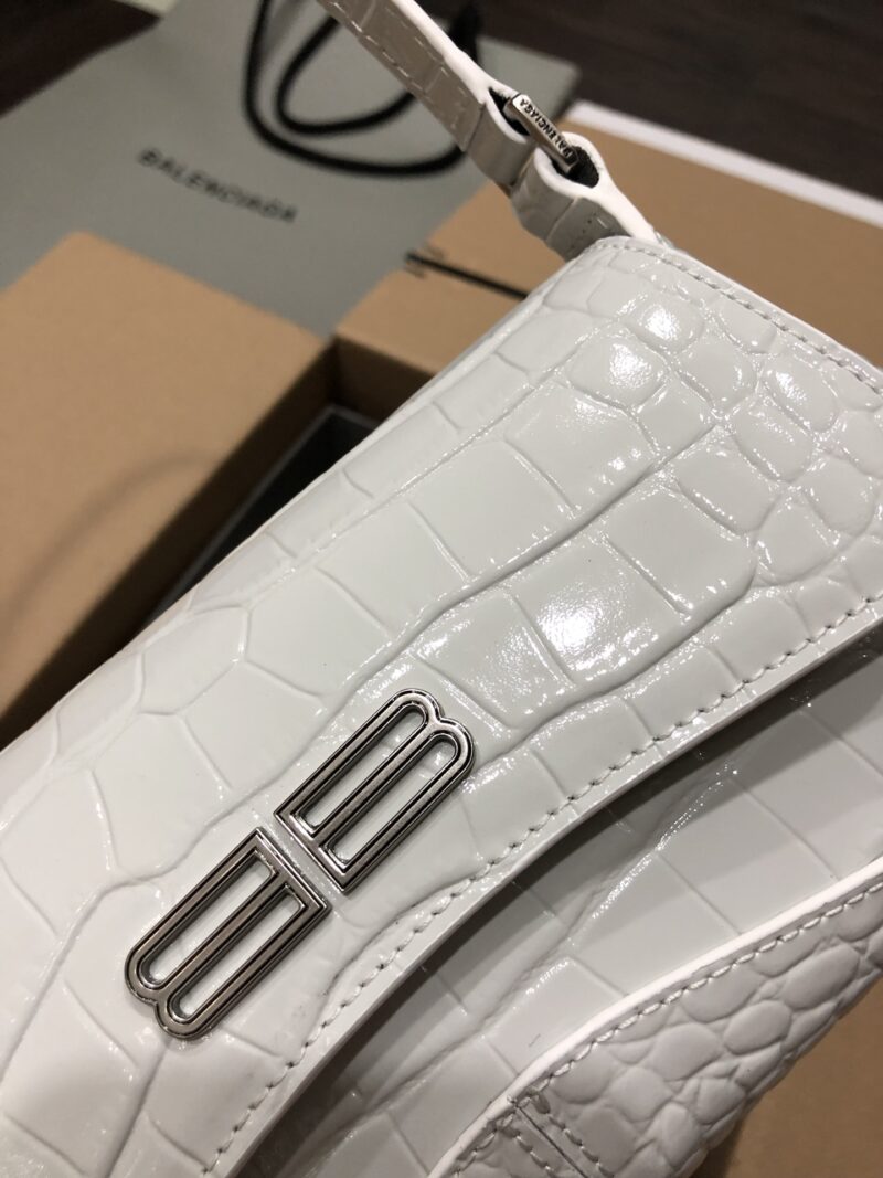 Balenciag XX Flap Bag Crocodile Embossed-27*4.8*15.5CM - Image 2