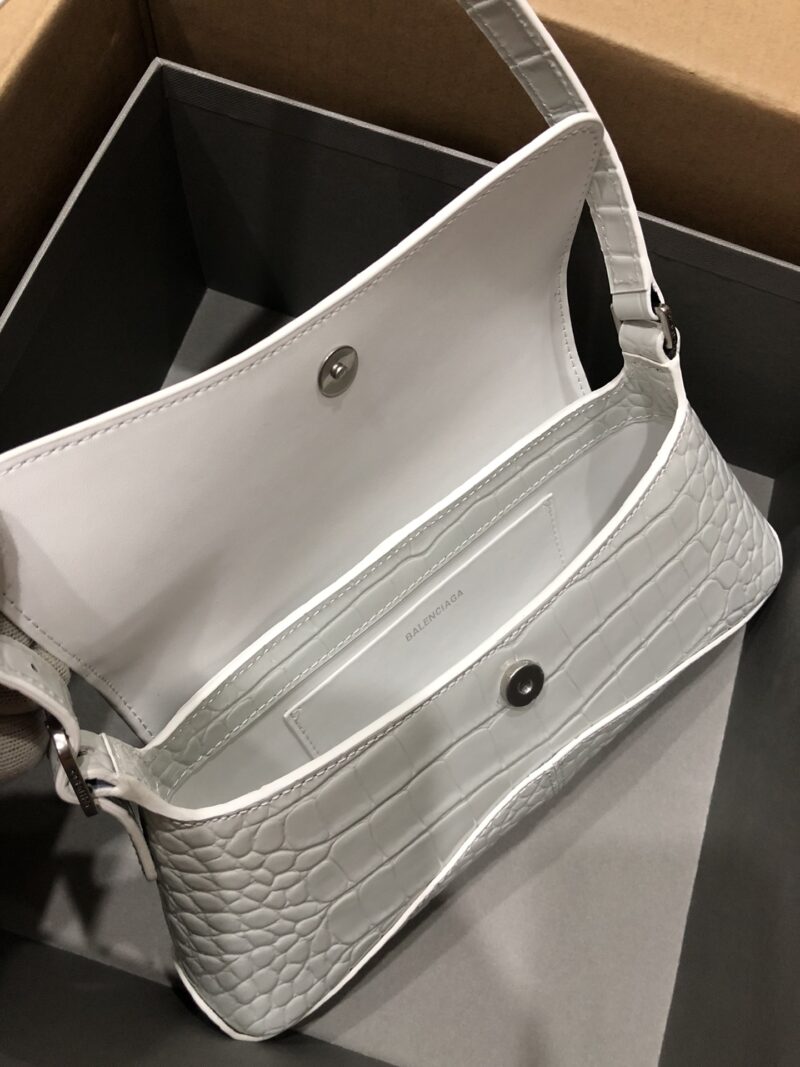 Balenciag XX Flap Bag Crocodile Embossed-27*4.8*15.5CM - Image 7