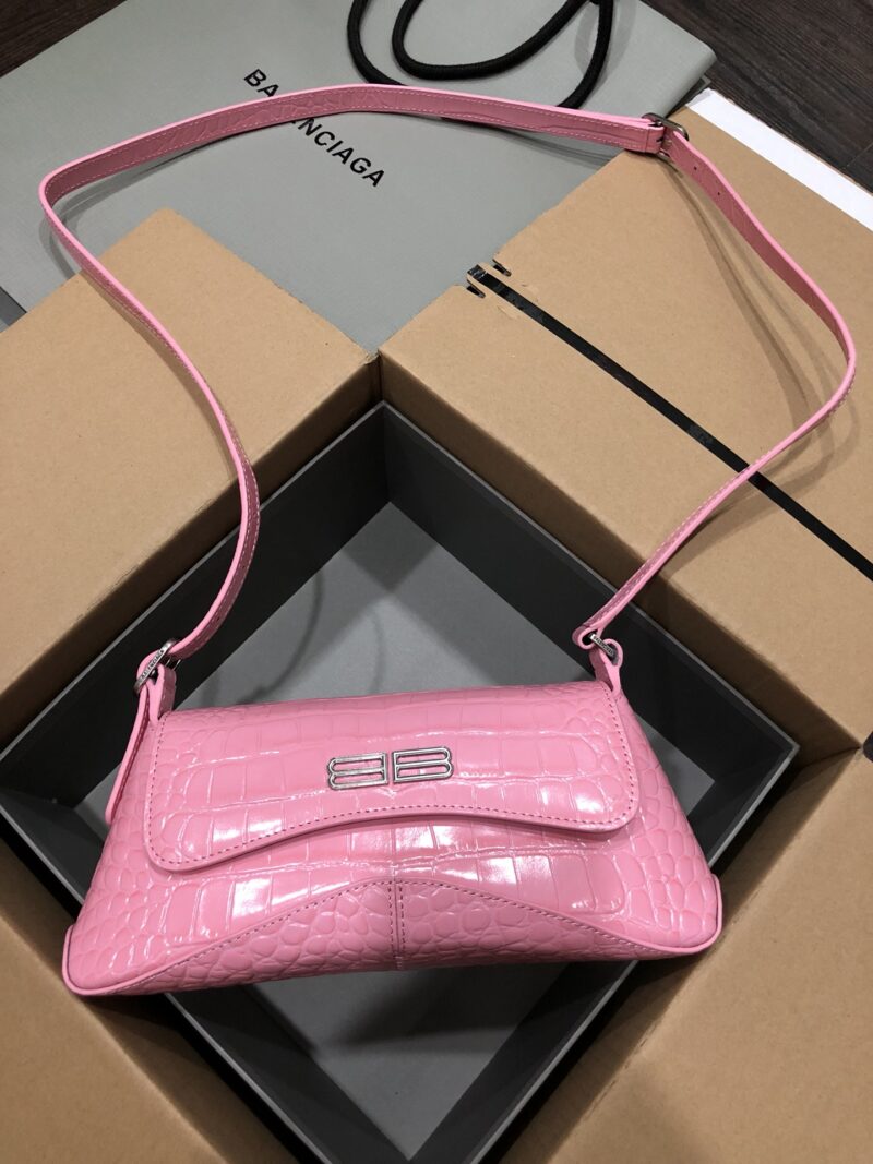 Balenciag XX Flap Bag Crocodile Embossed-27*4.8*15.5CM - Image 2