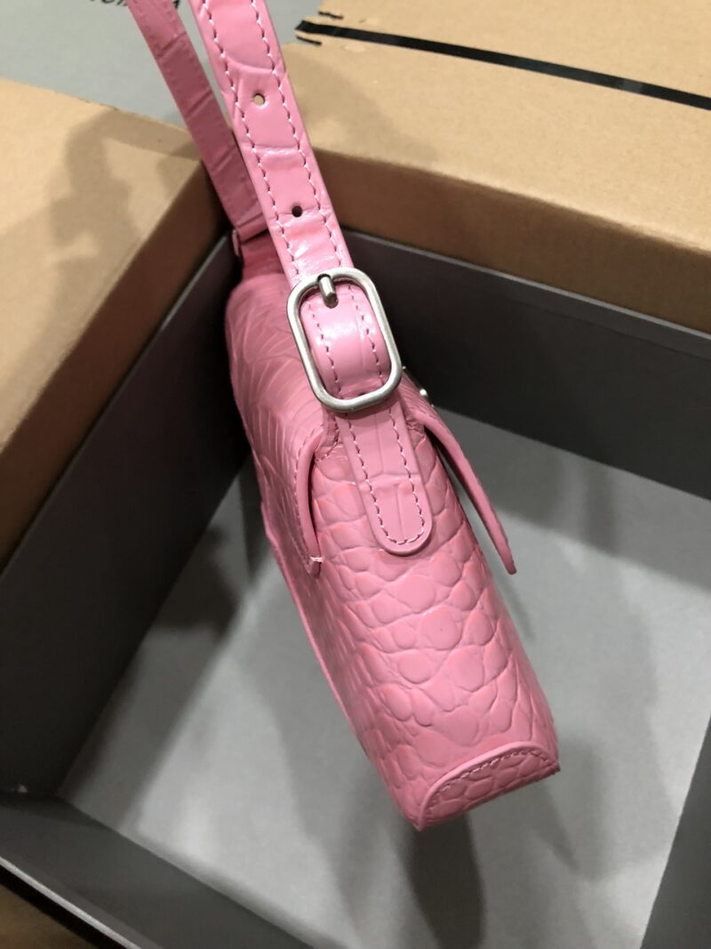 Balenciag XX Flap Bag Crocodile Embossed-27*4.8*15.5CM - Image 4