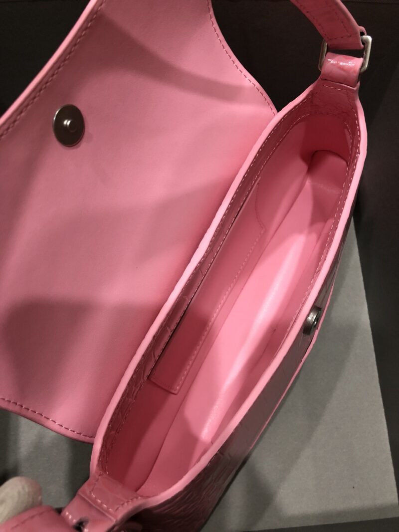 Balenciag XX Flap Bag Crocodile Embossed-27*4.8*15.5CM - Image 8