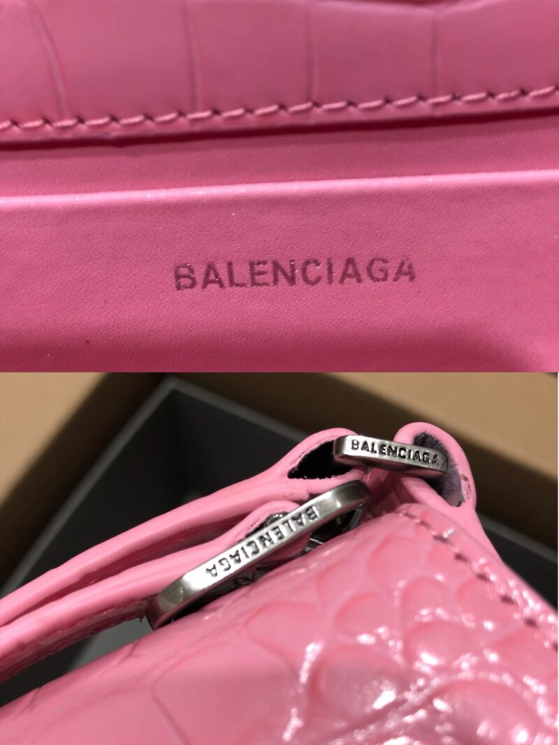 Balenciag XX Flap Bag Crocodile Embossed-27*4.8*15.5CM - Image 9