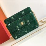 Valentino Roman Stud The Soulder BAG In Nappa With Chain-26x16x8CM