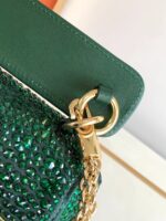 Valentino Roman Stud The Soulder BAG In Nappa With Chain-26x16x8CM - Image 8