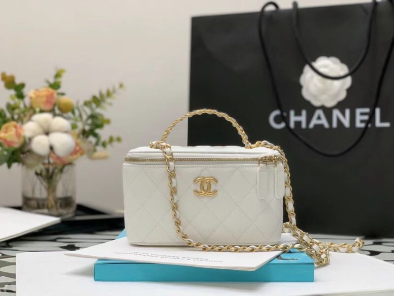 Ch@nel Cosmetic Bag-Caviar-18CM - Image 2