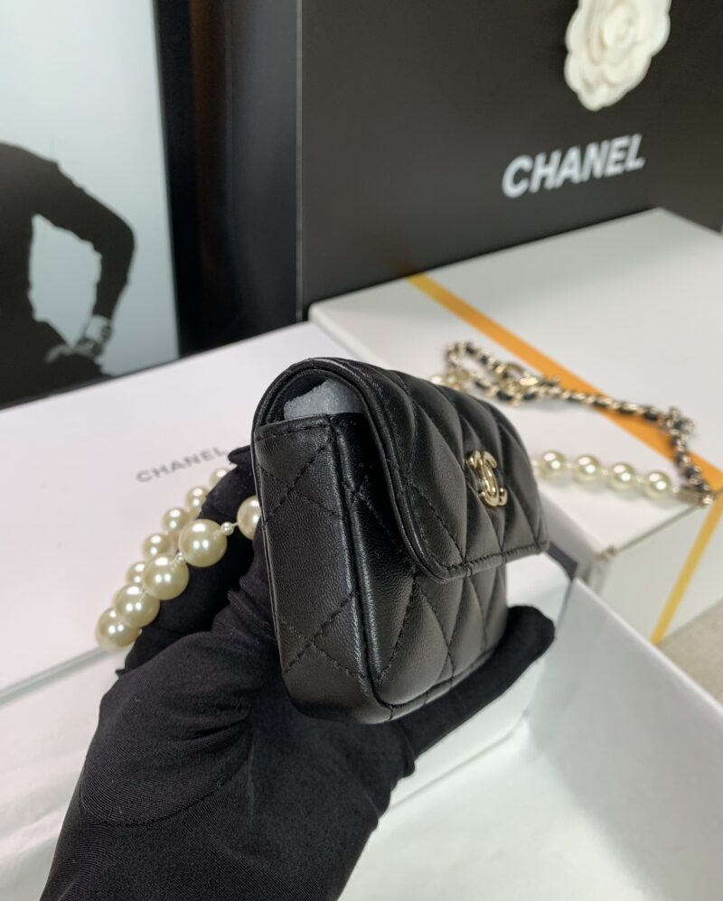 Ch@nel 2022SS Pearl Chain Waist Bag - Image 4