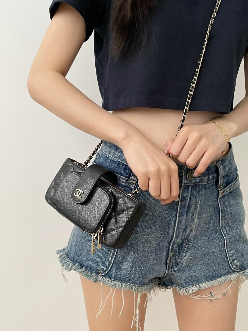 Ch@nel Chain Coin Purse-19*10*3.5CM - Image 10