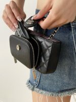 Ch@nel Chain Coin Purse-19*10*3.5CM - Image 16