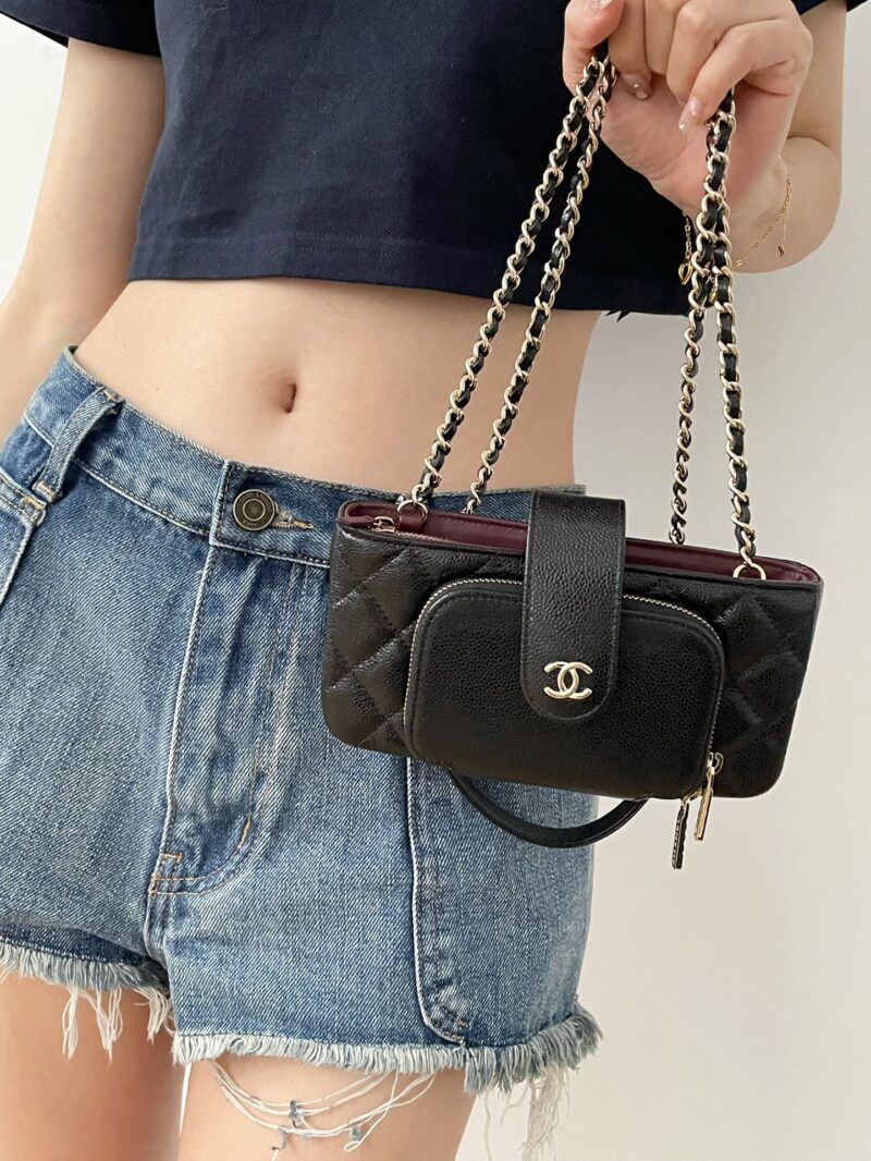 Ch@nel Chain Coin Purse-19*10*3.5CM - Image 18