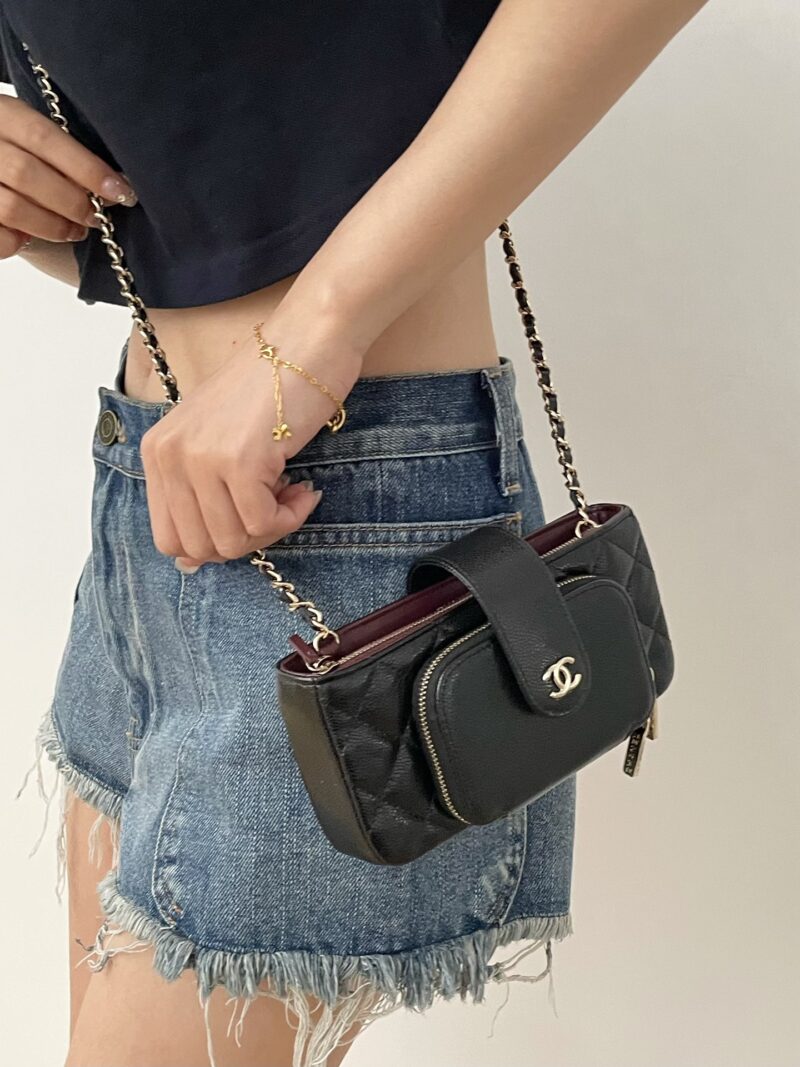 Ch@nel Chain Coin Purse-19*10*3.5CM - Image 17