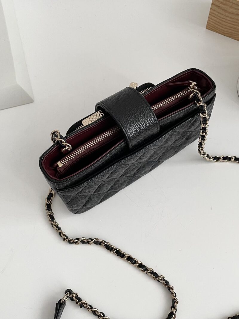 Ch@nel Chain Coin Purse-19*10*3.5CM - Image 2