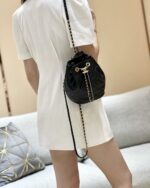 Ch@nel Drawstring Bucket Backpack -16.5*20*11.5CM - Image 15