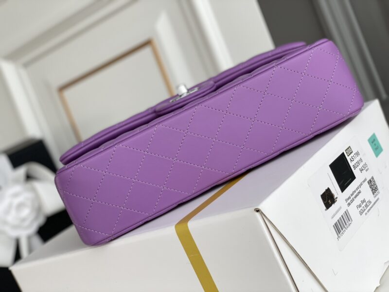 Ch@nel Flap Bag-Lambskin Leather-25CM - Image 4