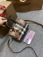 Burberry Bowling Bag-18.5x11x12CM - Image 3