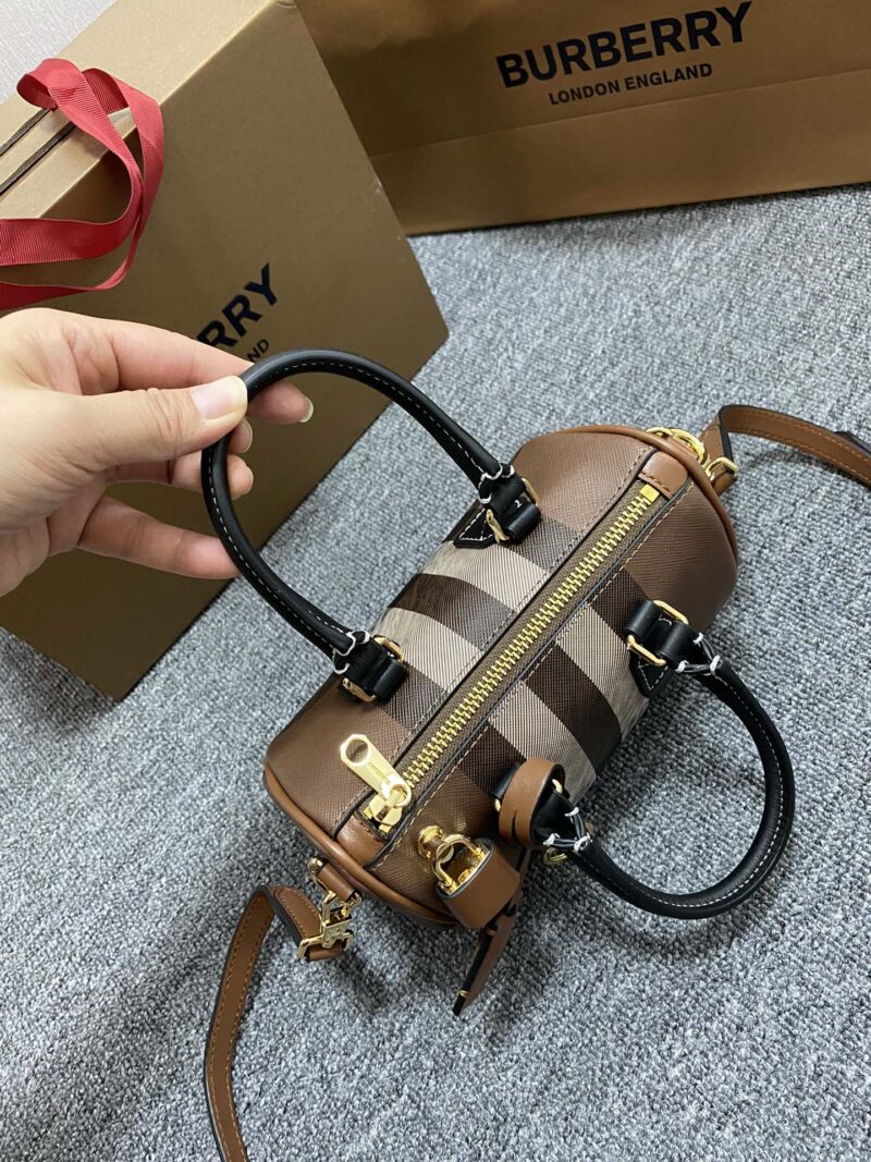 Burberry Bowling Bag-18.5x11x12CM - Image 4