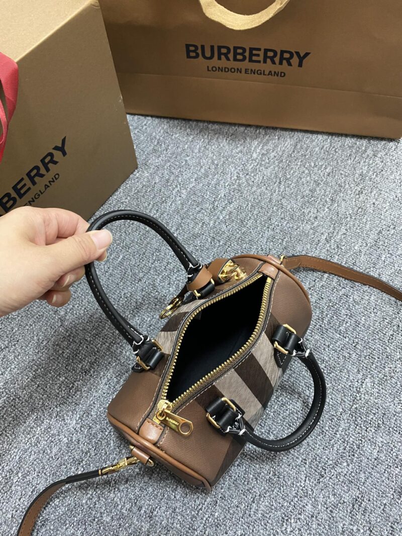 Burberry Bowling Bag-18.5x11x12CM - Image 5