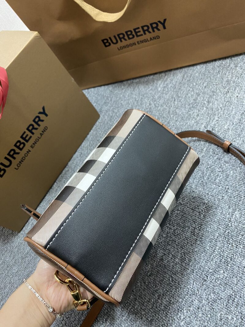 Burberry Bowling Bag-18.5x11x12CM - Image 9