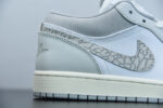 AIR JORDAN 1 LOW PRM WITH GREY ELEPHANT PRINT DH4269-100 - Image 10