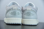 AIR JORDAN 1 LOW PRM WITH GREY ELEPHANT PRINT DH4269-100 - Image 9