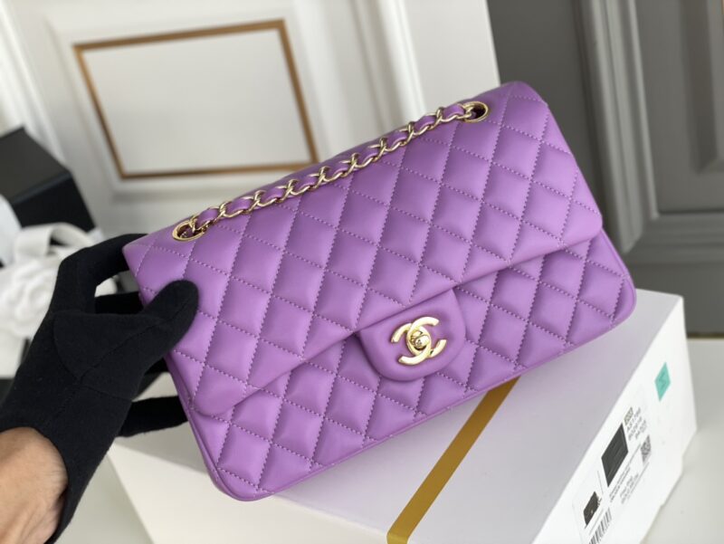 Ch@nel Flap Bag-Lambskin-25CM - Image 2