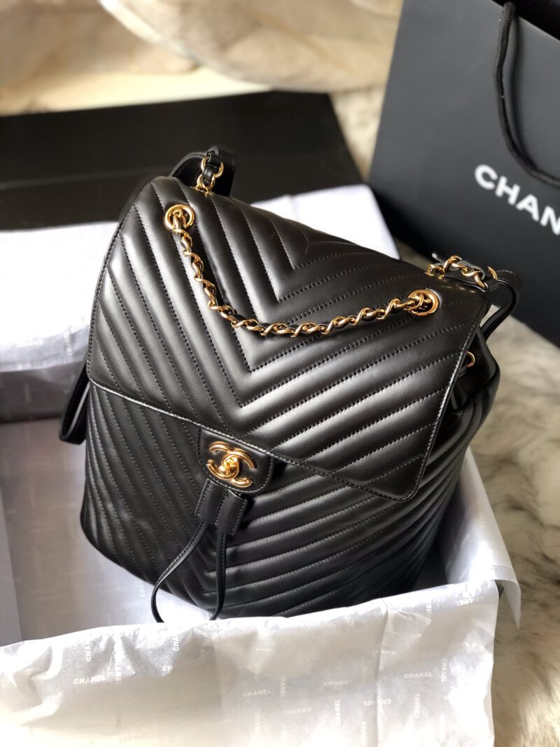 Ch@nel Backpack-Gold Hardware-20*25*10&30*25*15CM - Image 2