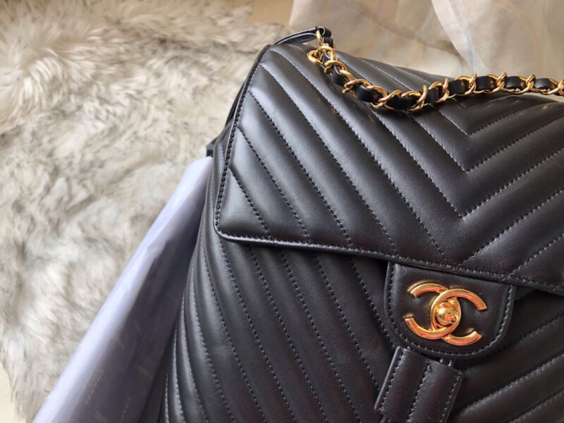 Ch@nel Backpack-Gold Hardware-20*25*10&30*25*15CM - Image 3