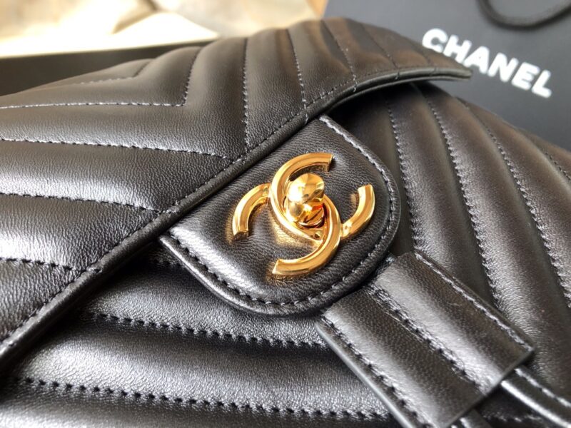 Ch@nel Backpack-Gold Hardware-20*25*10&30*25*15CM - Image 4