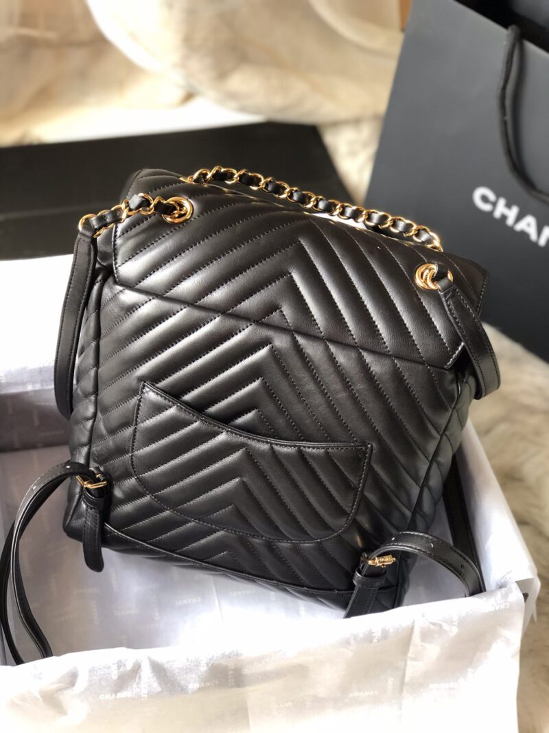 Ch@nel Backpack-Gold Hardware-20*25*10&30*25*15CM - Image 6