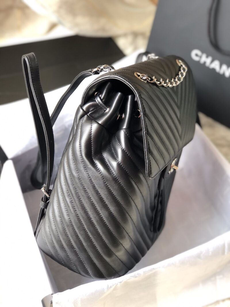 Ch@nel Backpack-Silver Hardware-20*25*10&30*25*15CM - Image 7