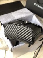 Ch@nel Backpack-Silver Hardware-20*25*10&30*25*15CM - Image 9