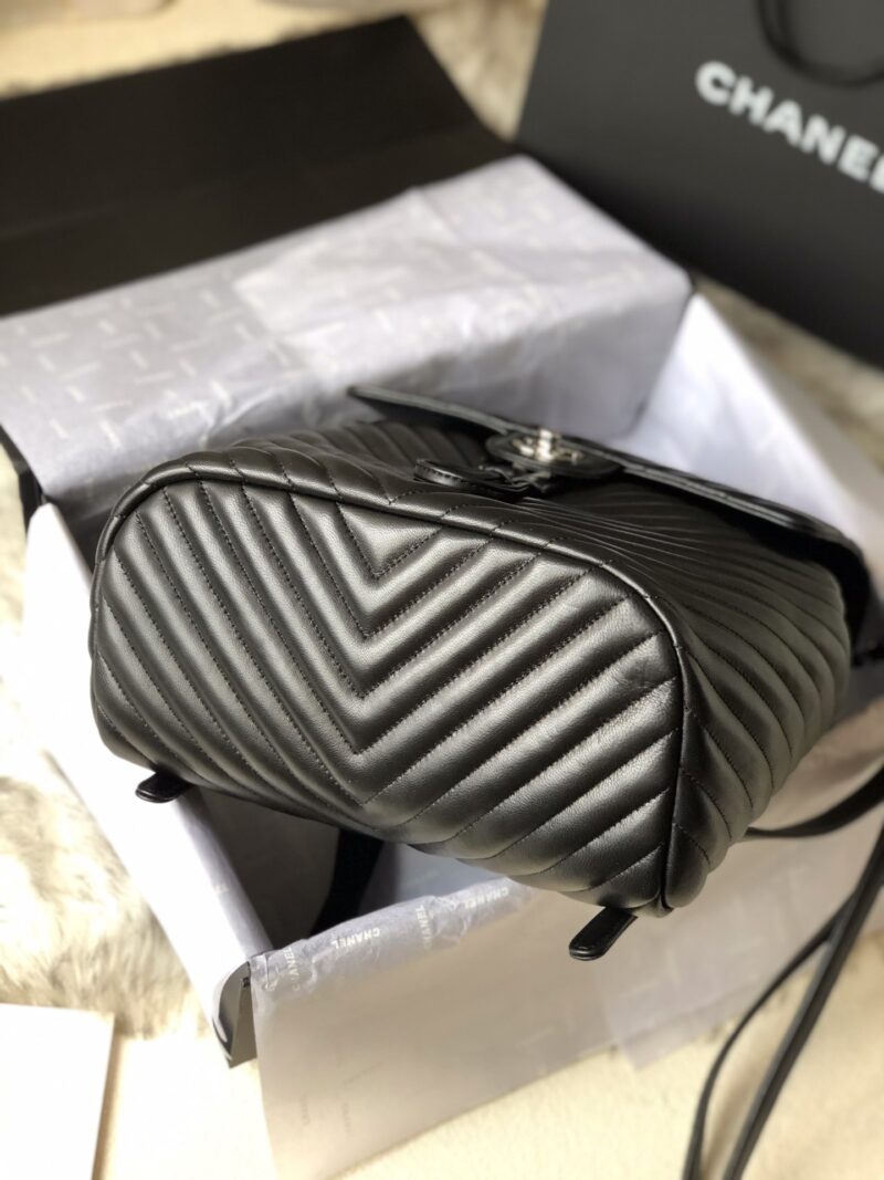 Ch@nel Backpack-Silver Hardware-20*25*10&30*25*15CM - Image 9