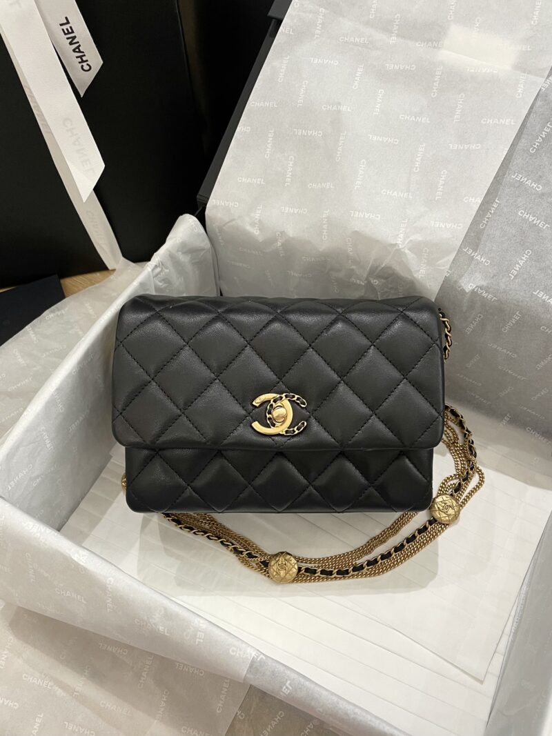 Ch@nel Flap Bag-21.5*14*10CM - Image 8