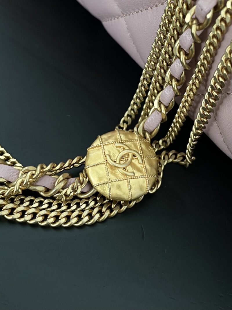 Ch@nel Flap Bag-21.5*14*10CM - Image 5