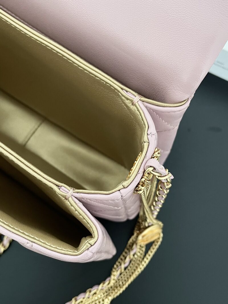 Ch@nel Flap Bag-21.5*14*10CM - Image 7