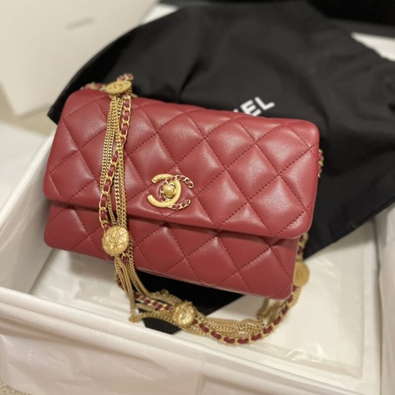 Ch@nel Flap Bag-21.5*14*10CM - Image 11