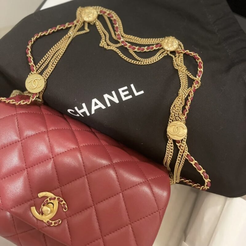 Ch@nel Flap Bag-21.5*14*10CM - Image 12